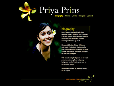 Priya Prins Website